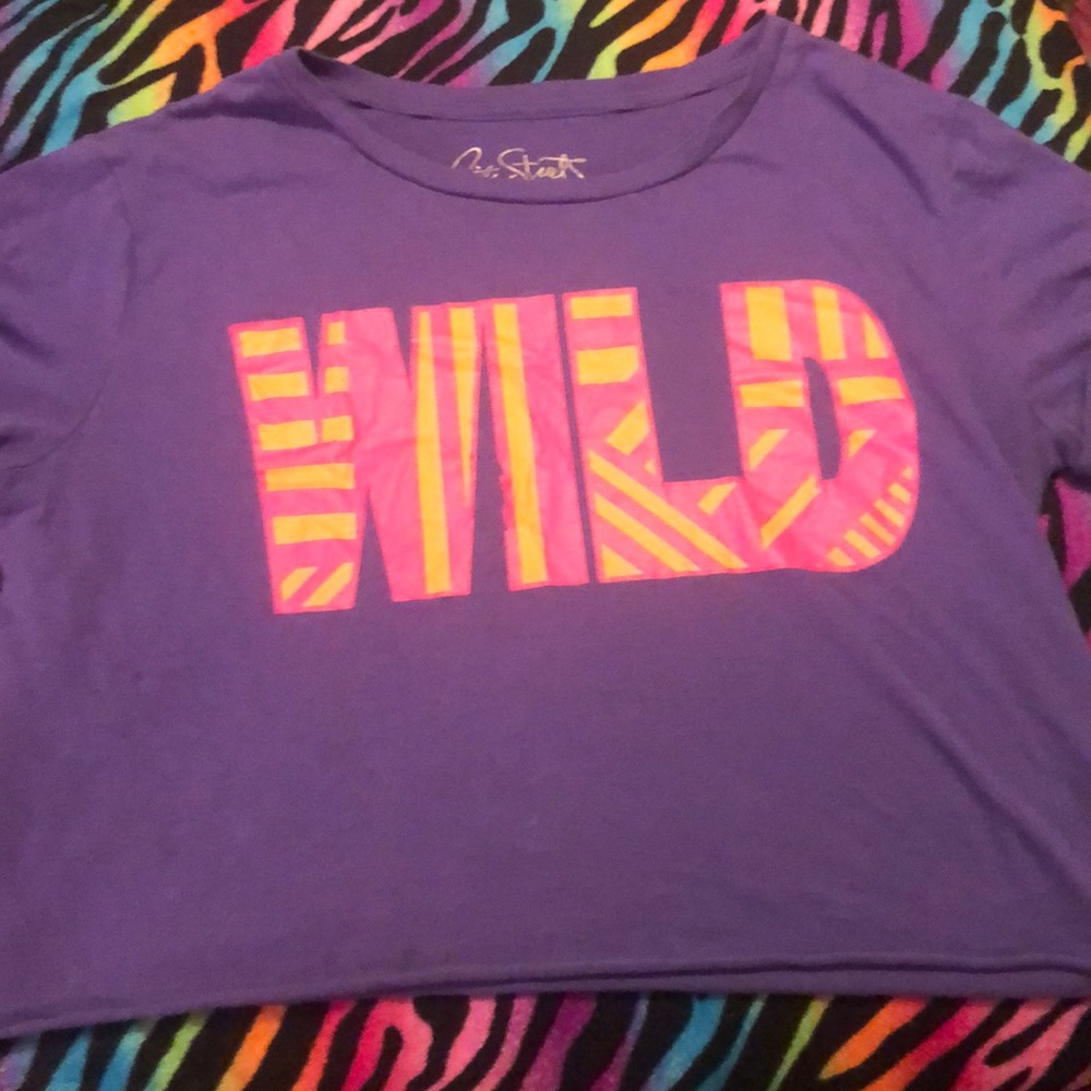 Purple crop top